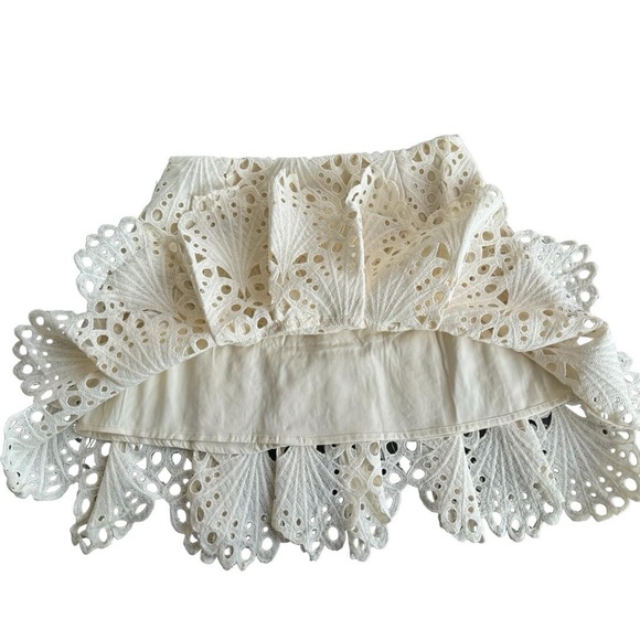Set Broderie Anglaise Mini Skirt and Top Size L - Picture 7 of 9